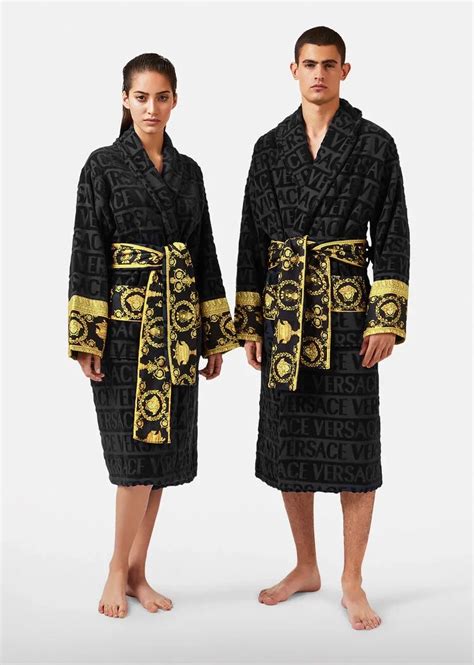 versace pajamas robe|Versace his and hers robes.